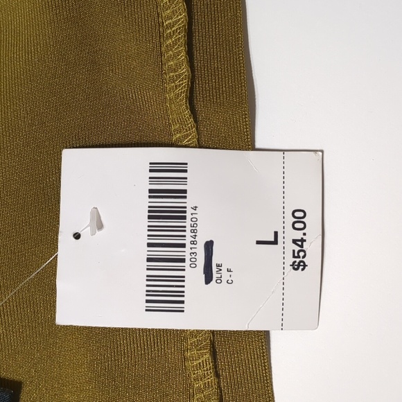Forever 21 Crop Top  Sleeveless Olive Green size Large - Picture 5 of 8